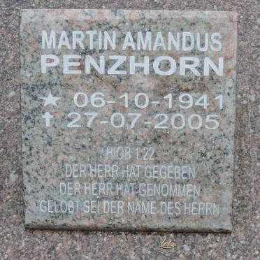 PENZHORN Martin Amandus 1941-2005