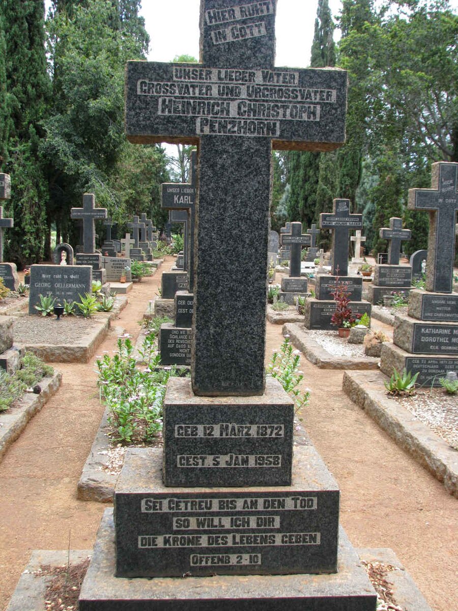 PENZHORN Heinrich Christoph 1872-1958