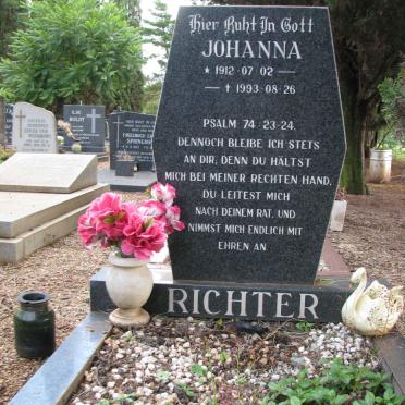 RICHTER Johanna 1912-1993