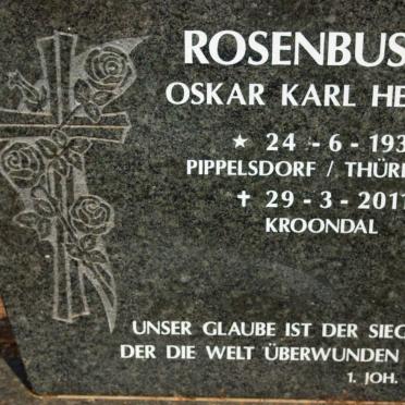 ROSENBUSCH Oskar Karl Helmut 1931-2011