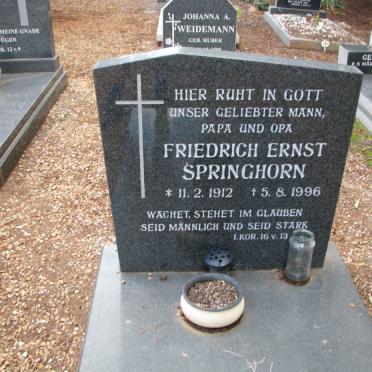 SPRINGHORN Friedrich Ernst 1912-1996