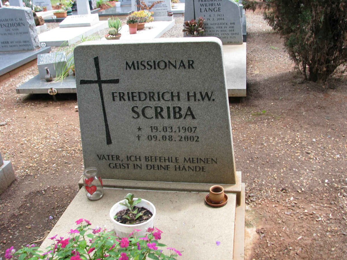 SCRIBA Friedrich H.W. 1907-2002