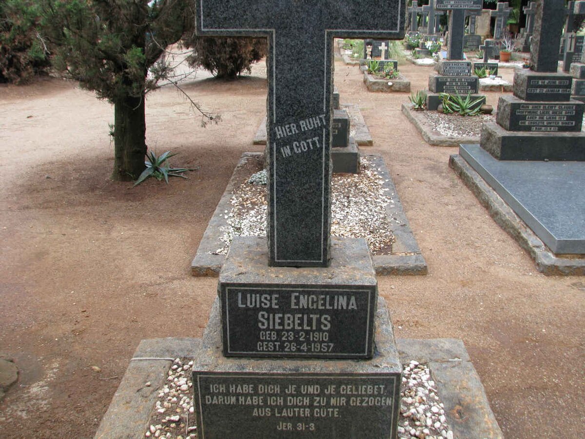 SIEBELTS Luise Engelina 1910-1957