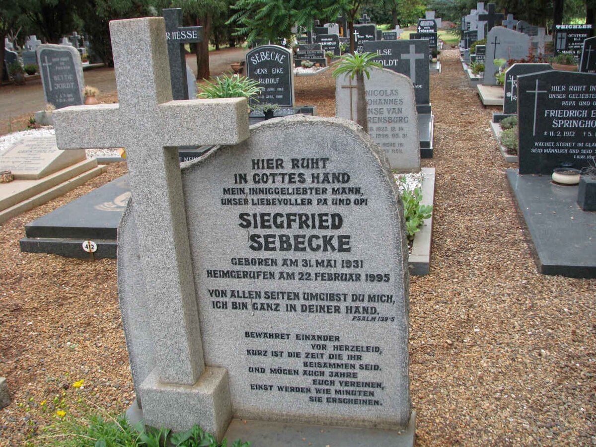 SEBECKE Siegfried 1931-1995