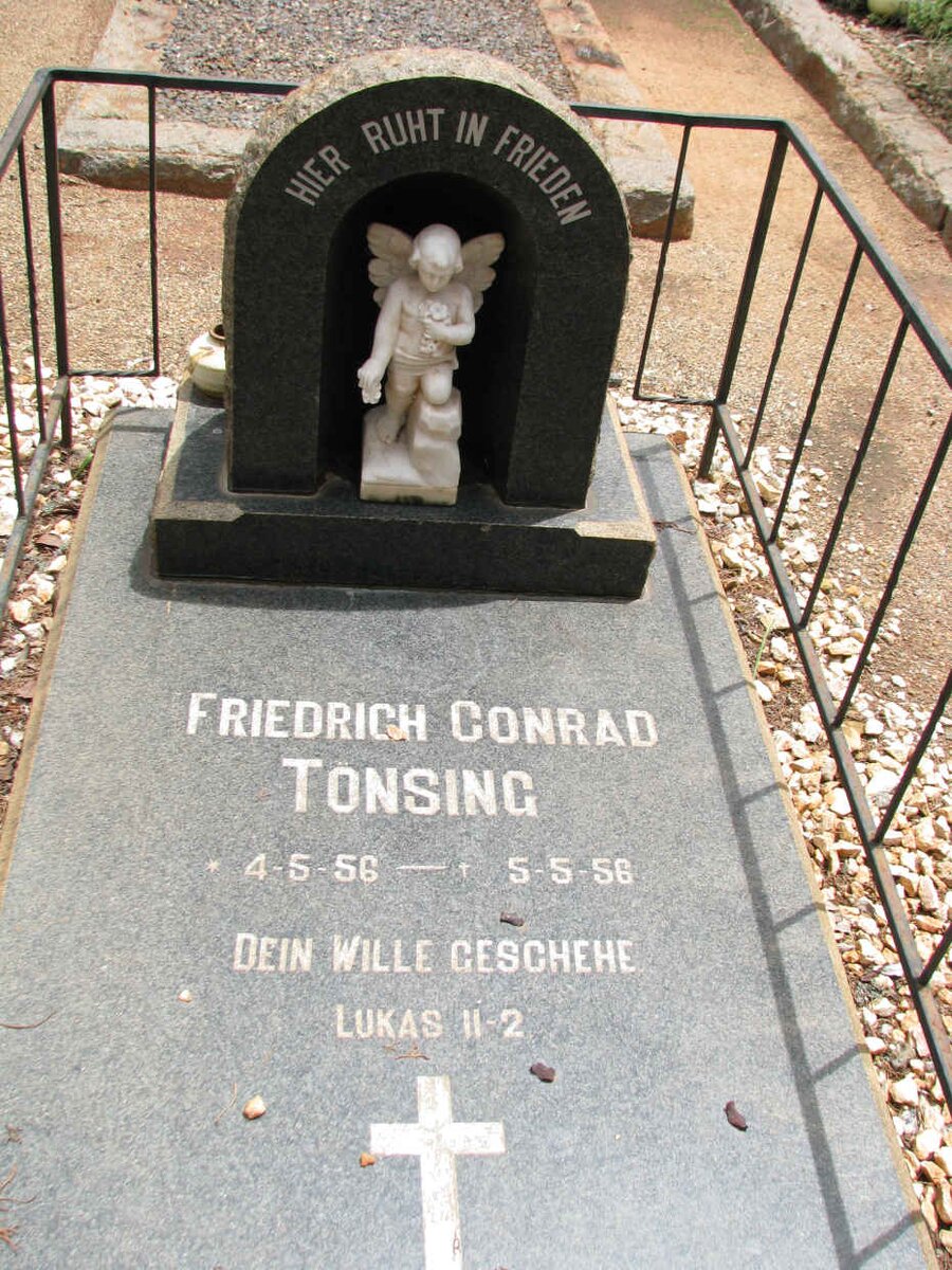 TONSING Friedrich Conrad 1956-1956