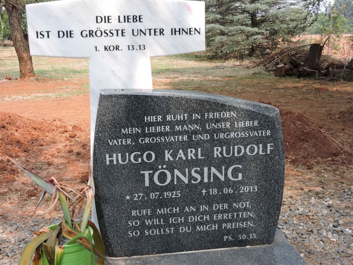 TÖNSING Hugo Karl Rudolf 1925-2013