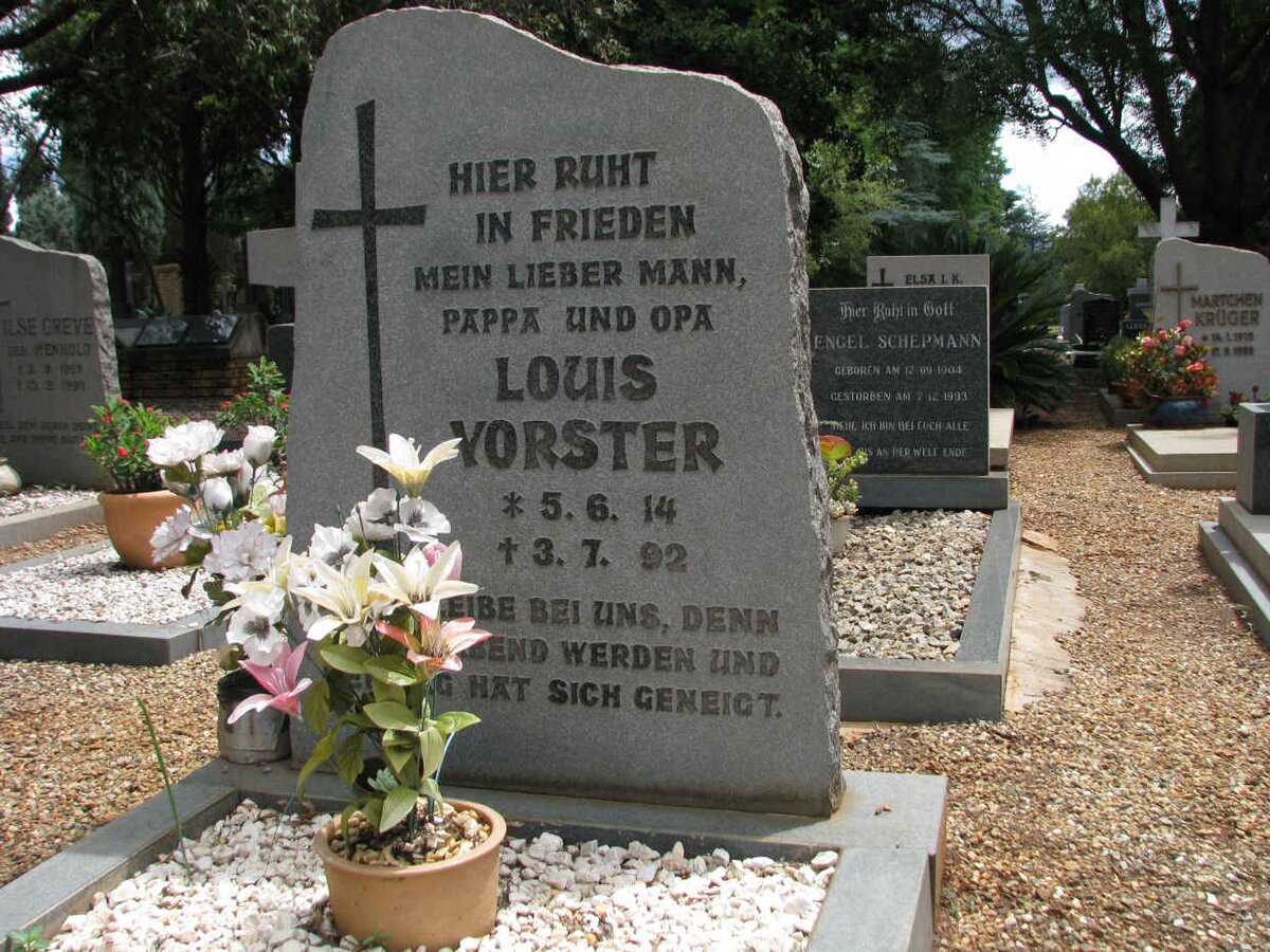VORSTER Louis 1914-1992