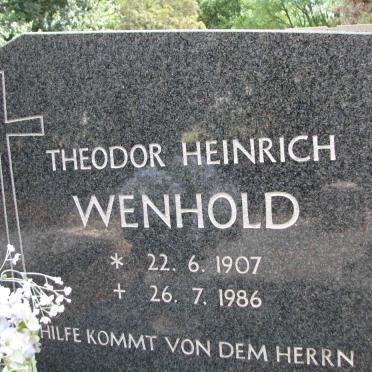 WENHOLD Theodor Heinrich 1907-1986