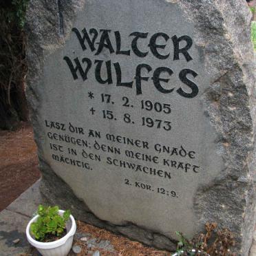 WULFES Walter 1905-1973