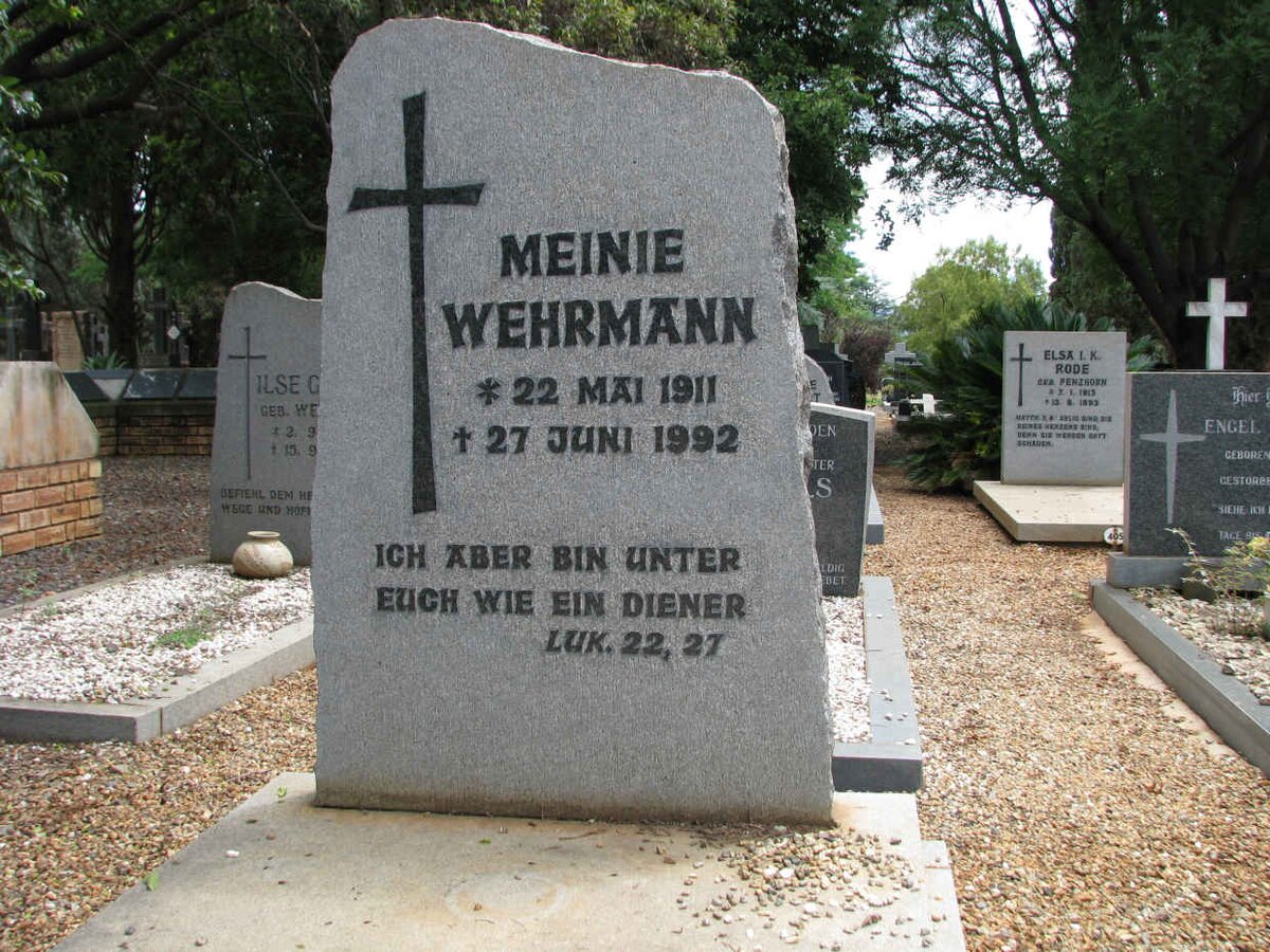 WEHRMANN Meinie 1911-1992