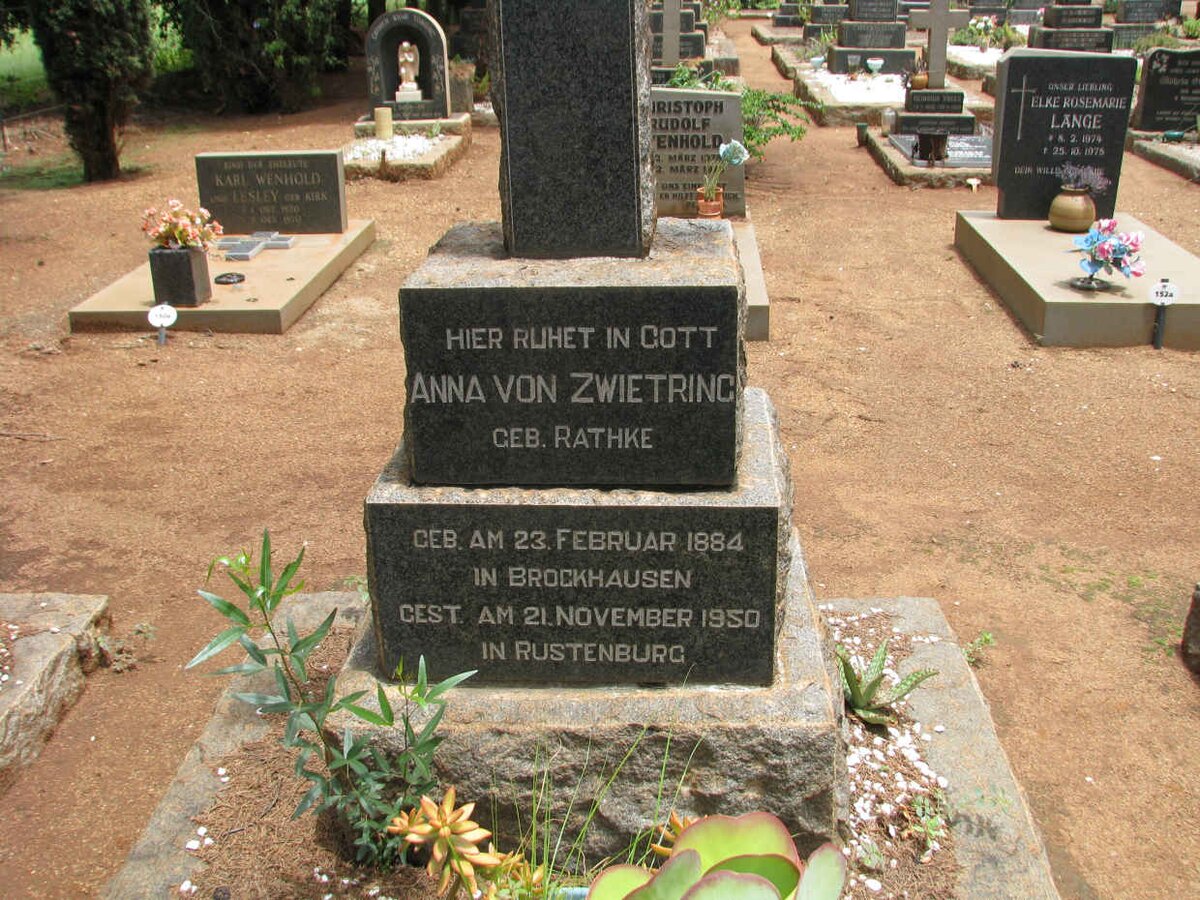 ZWIETRING Anna, von nee RATHKE 1884-1950