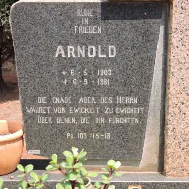 ? Arnold 1903-1981