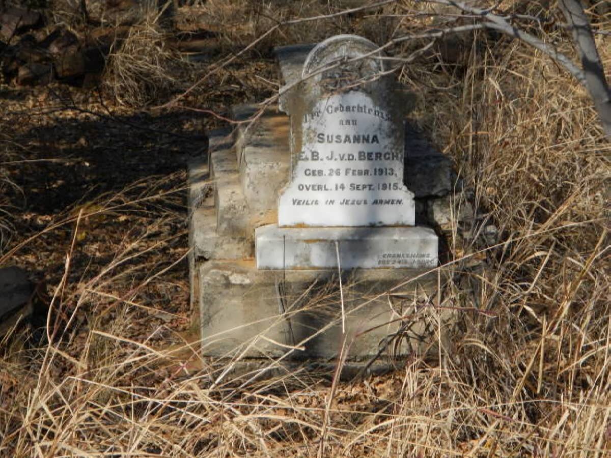 BERGH Susanna E.B.J, v.d. 1913-1915