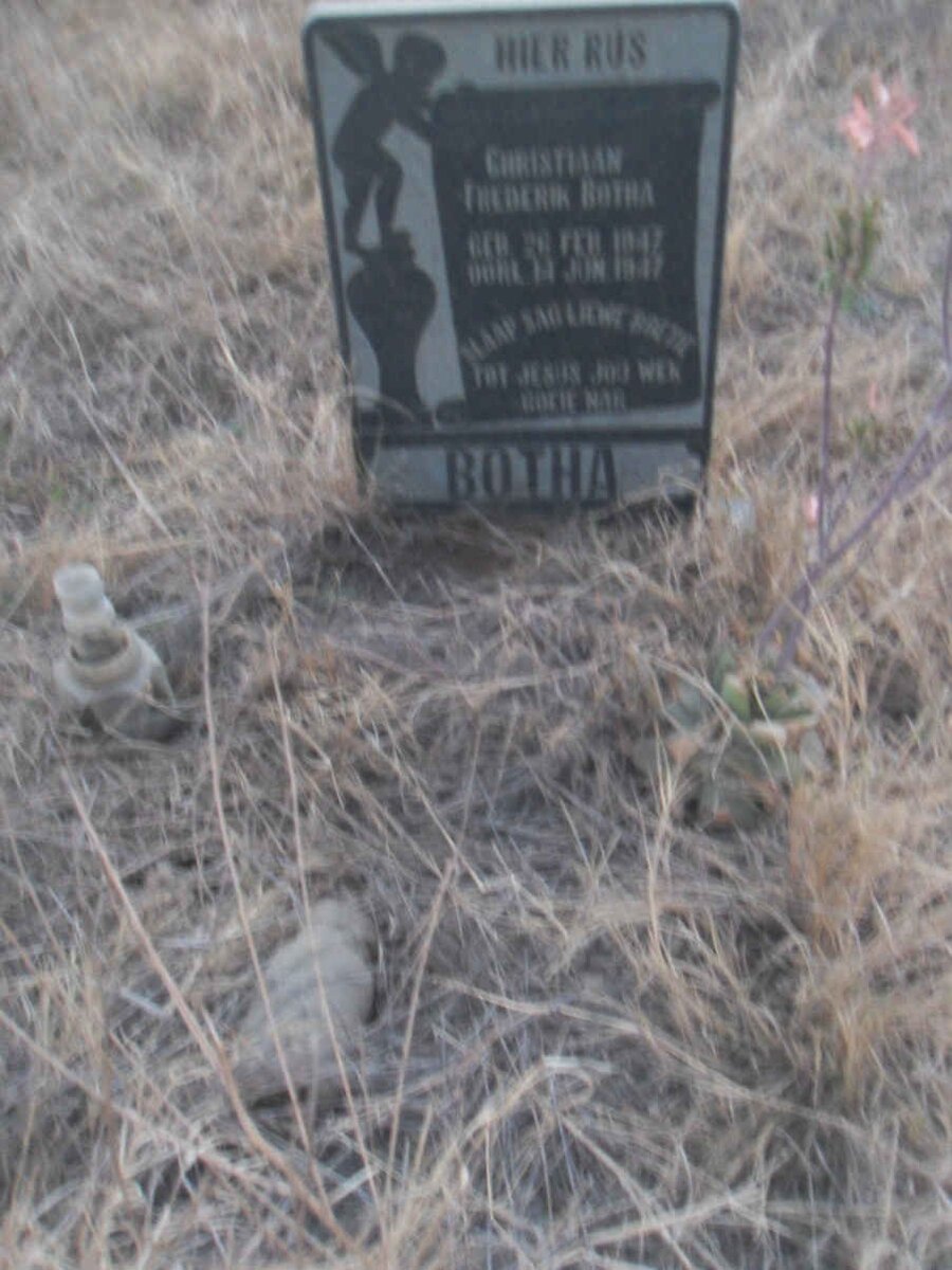 BOTHA Christiaan Frederik 1947-1947