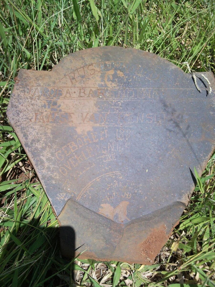 RENSBURG Jakoba Barendina, Janse van 1889-189?