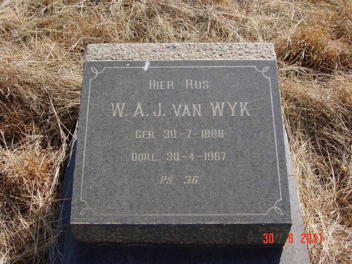 WYK W.A.J., van 1888-1967