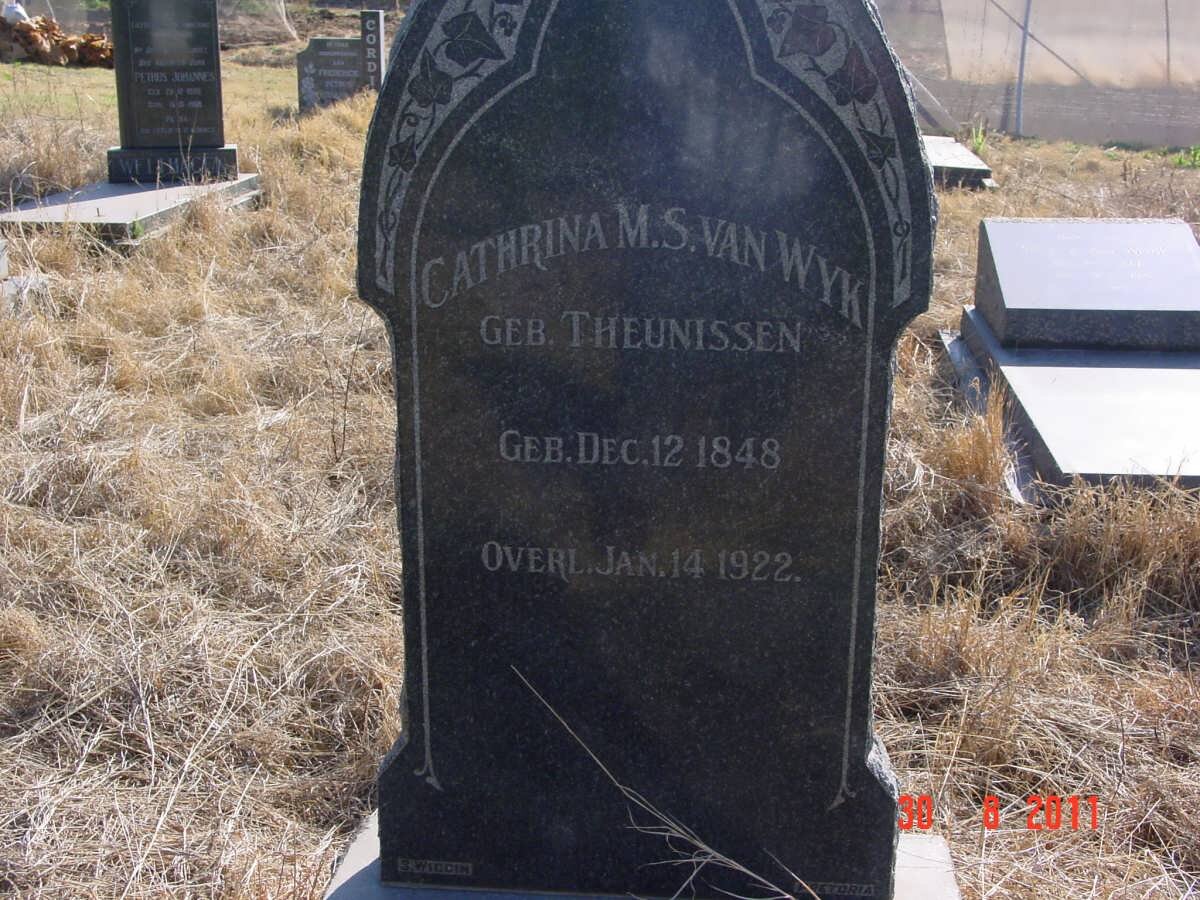 WYK Catharina M.S., van nee THEUNISSEN 1848-1922