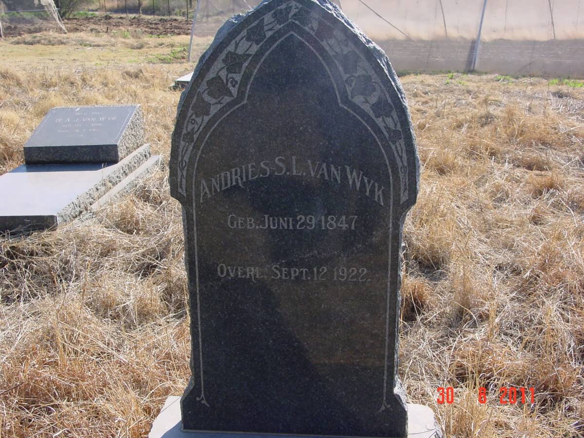 WYK Andries S.L., van 1847-1922