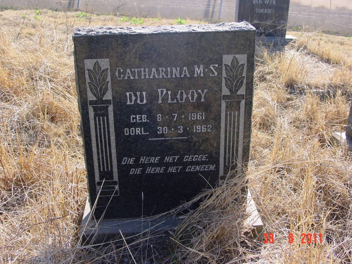 PLOOY Catharina M.S., du 1961-1962
