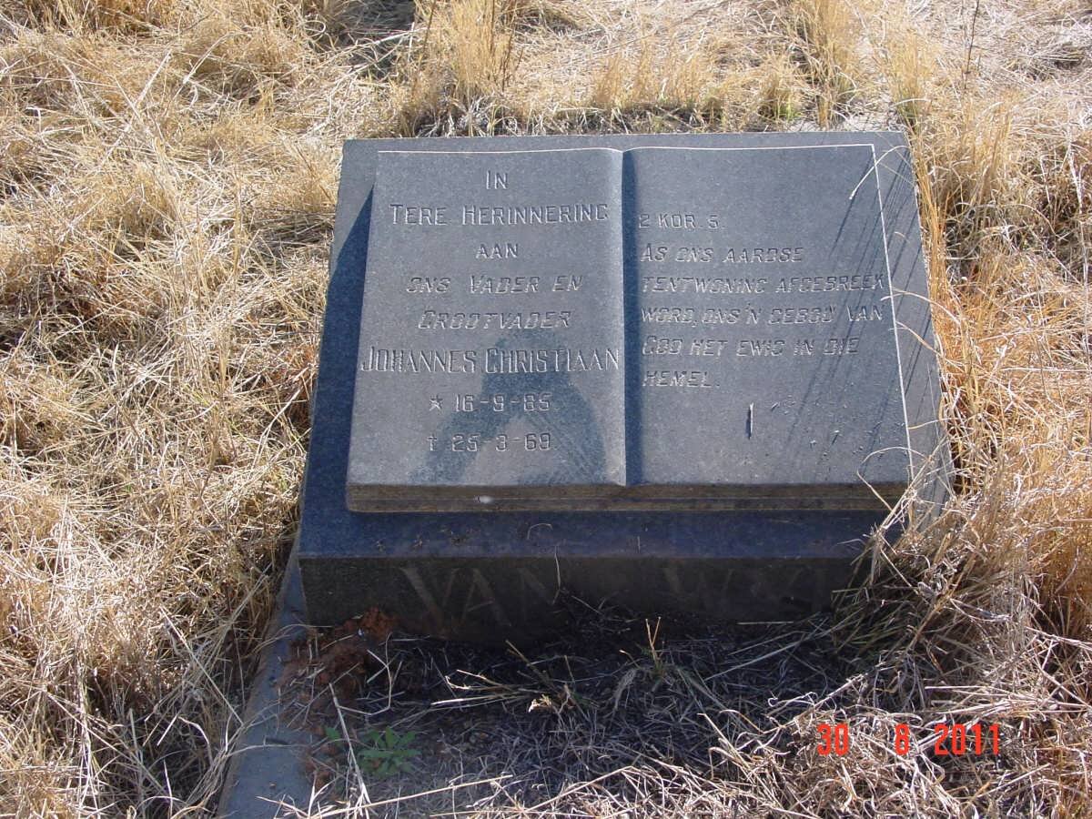 WYK Johannes Christiaan, van 1885-1969