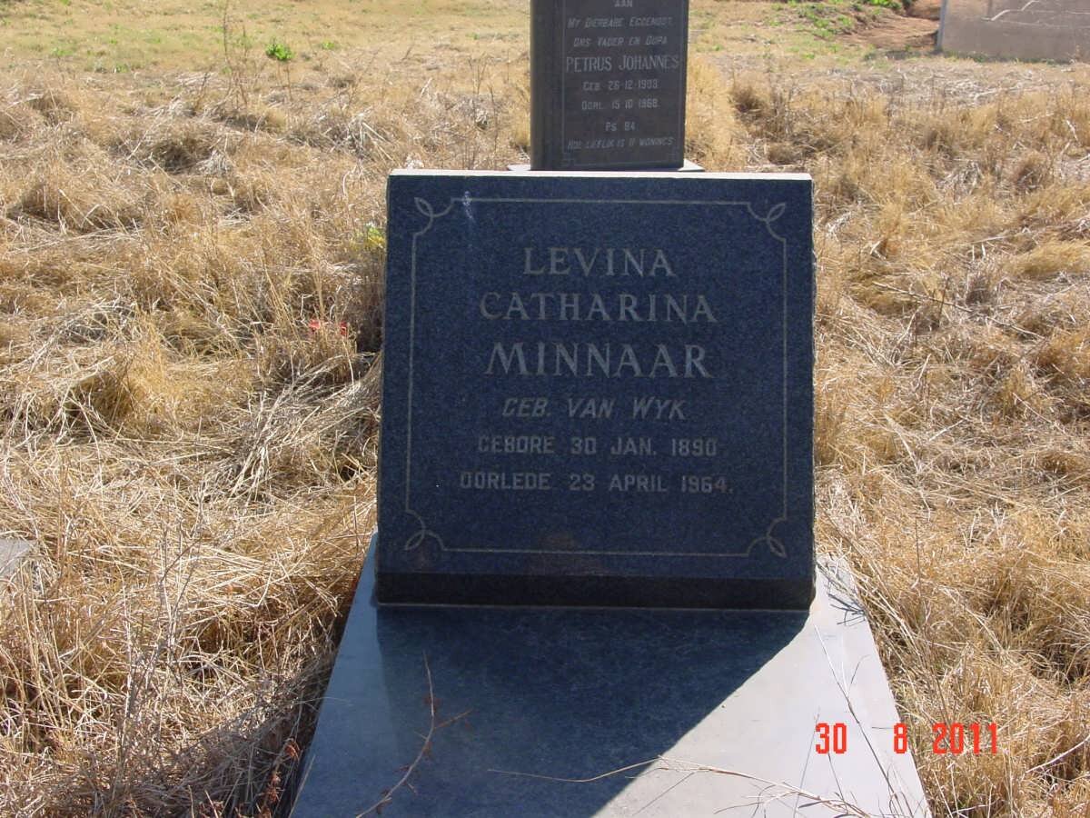 MINNAAR Levina Catharina nee VAN WYK 1890-1964