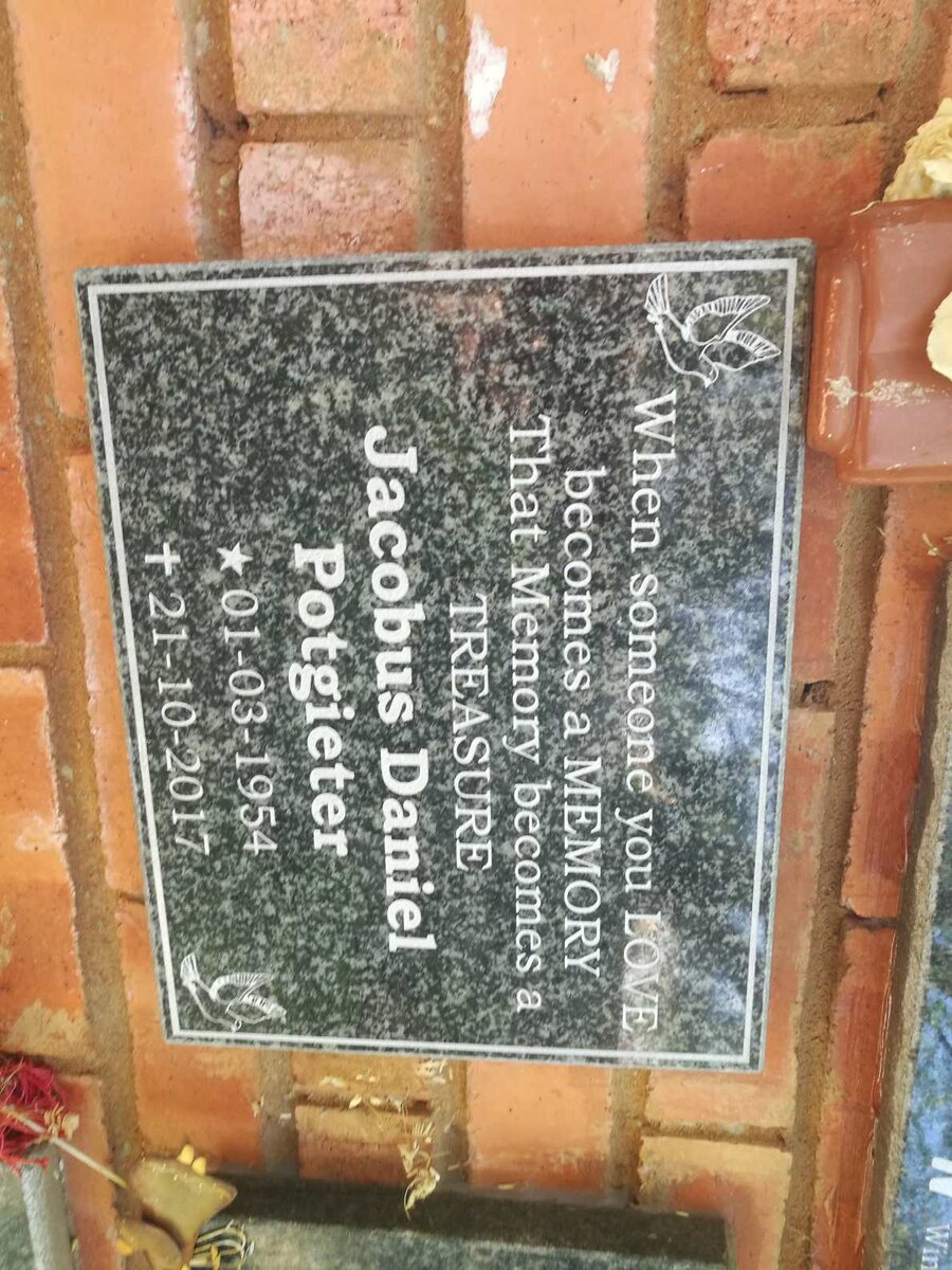POTGIETER Jacobus Daniel 1954-2017