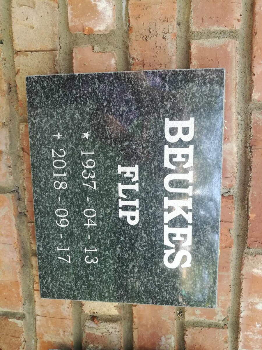 BEUKES Flip 1937-2018 