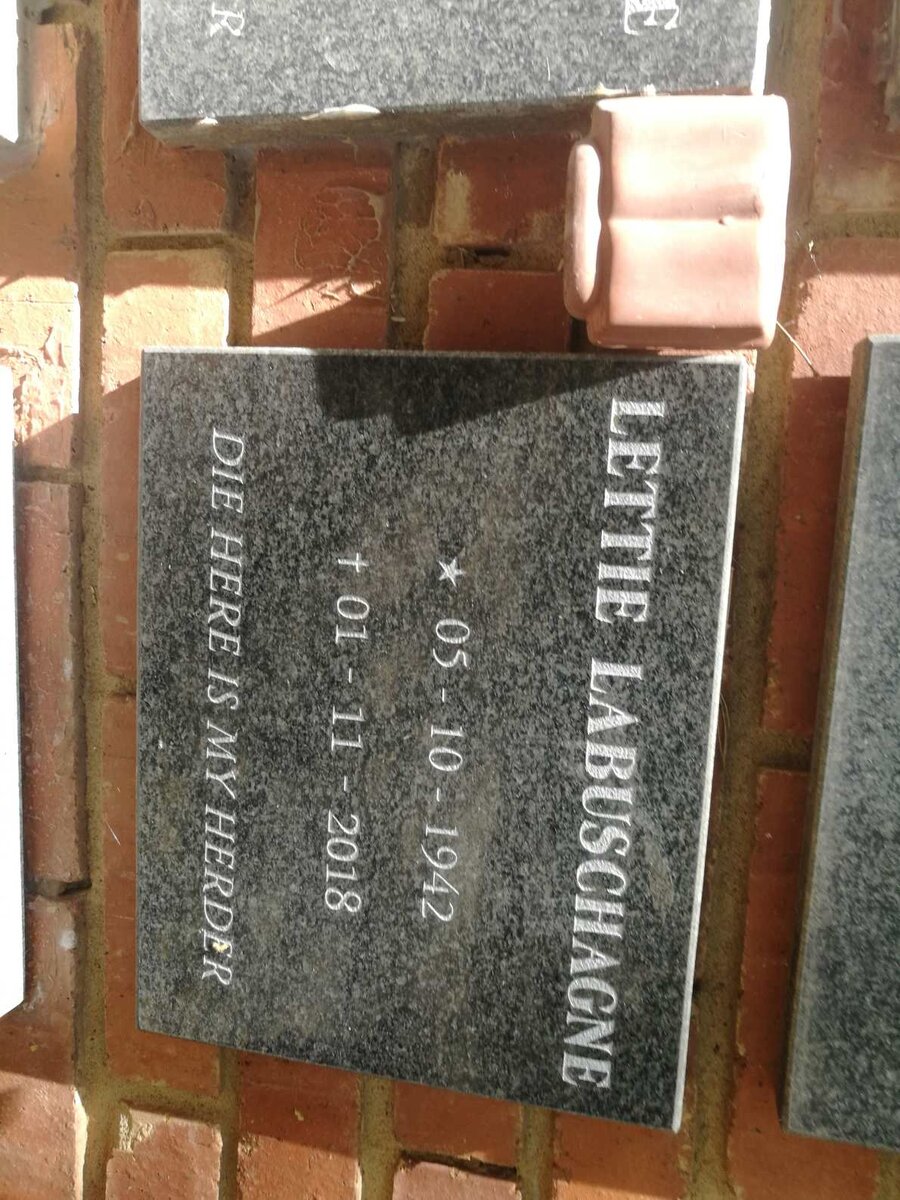 LABUSCHAGNE Lettie 1942-2018