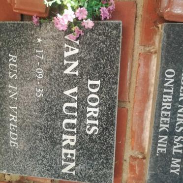 VUUREN Doris, van 1935-