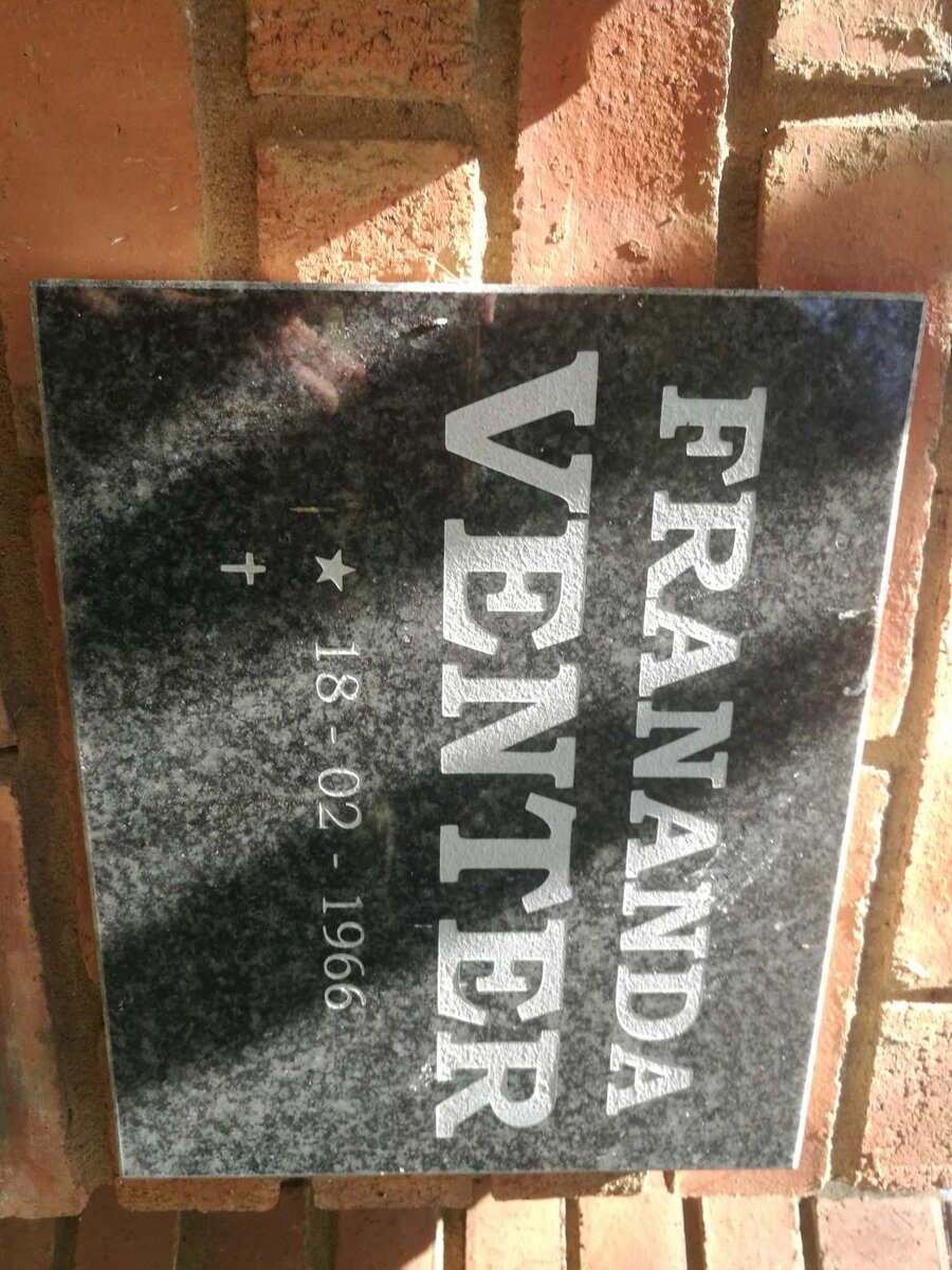 VENTER Frananda 1966-