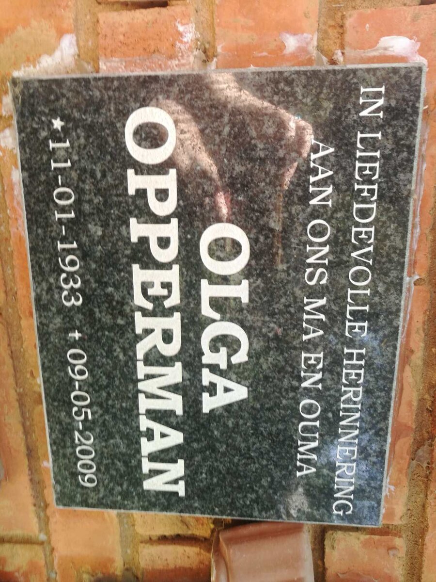 OPPERMAN Olga 1933-2009