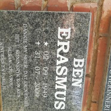 ERASMUS Ben 1949-2009