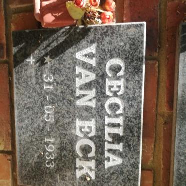 ECK Cecilia, van 1933-