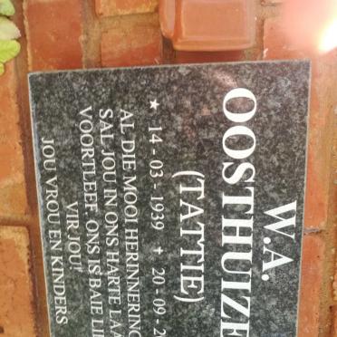 OOSTHUIZEN W.A. 1939-2015