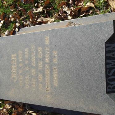 BOSMAN Johan 1985-1985