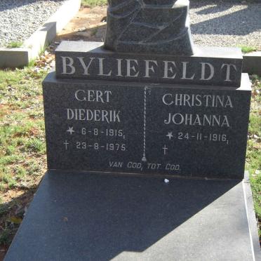 BYLIEFELDT Gert Diederik 1915-1975 &amp; Christina Johanna 1916-