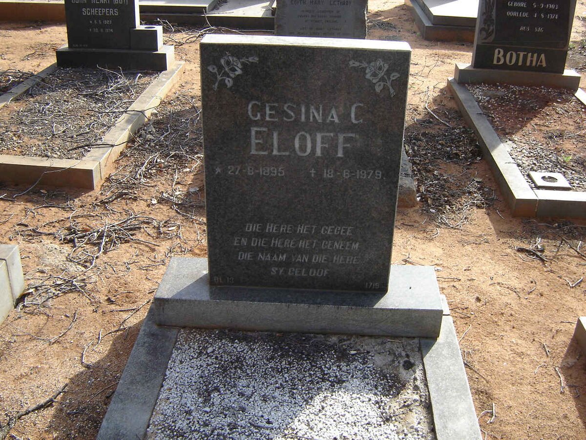 ELOFF Gesina C. 1895-1979