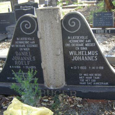 KRUGER Daniel Johannes Roelf 1931-1975 &amp; Wilhelmus Johannes 1933-1991