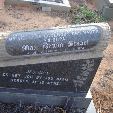 STAPEL Max Benno 1918-1974