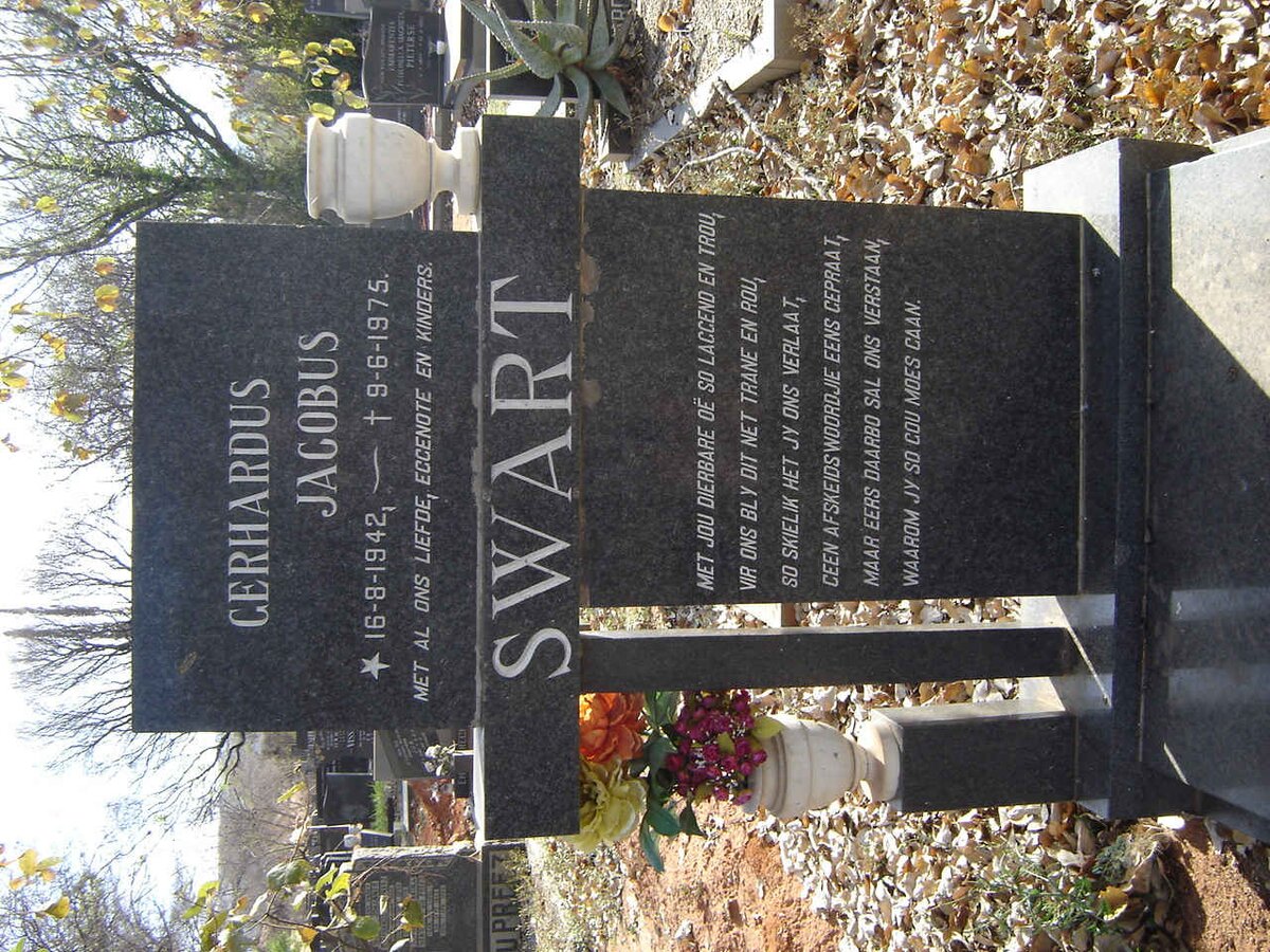 SWART Gerhardus Jacobus 1942-1975