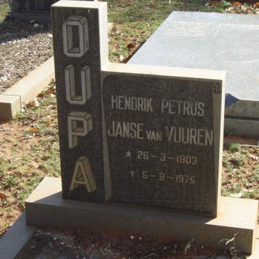 VUUREN Hendrik Petrus, Janse van 1903-1975