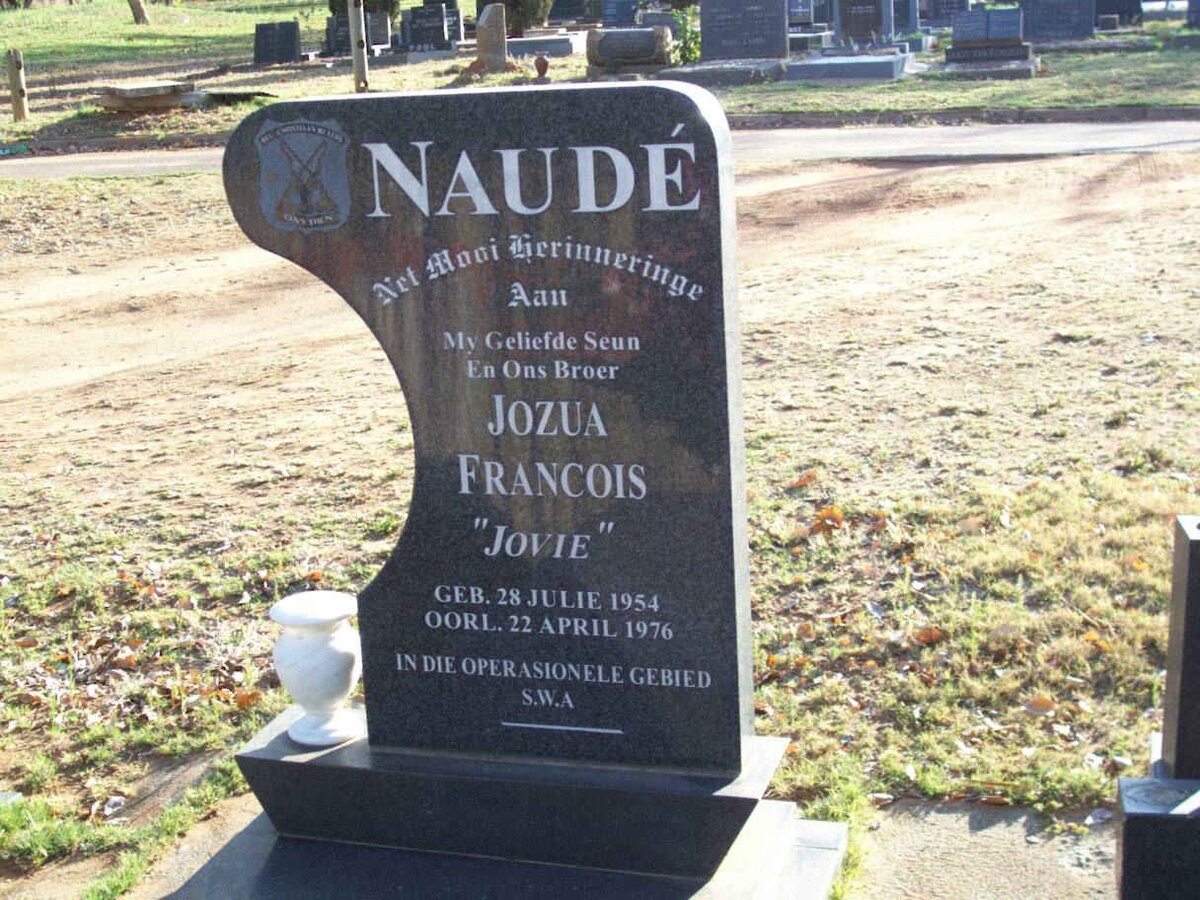 NAUDE Jozua Francois 1954-1976