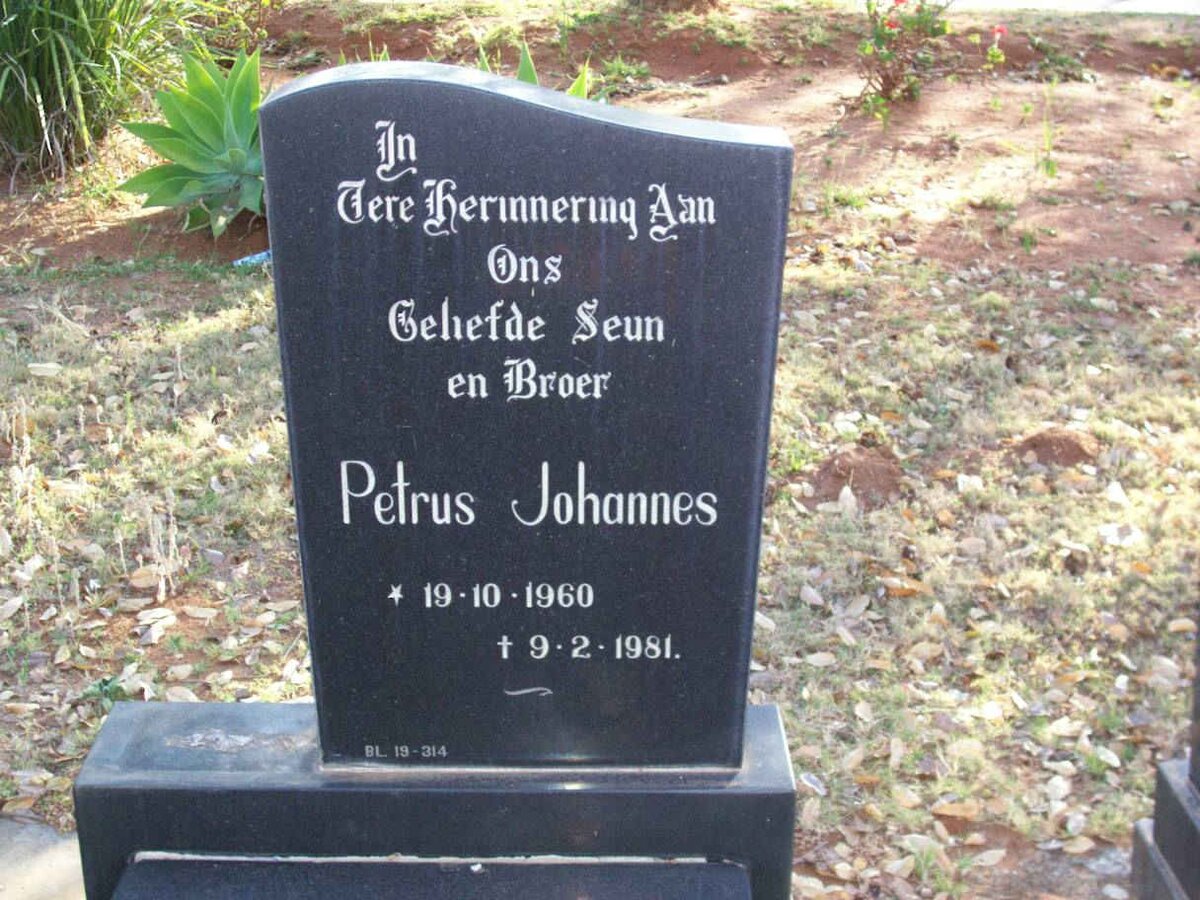 LOMBARD Petrus Johannes 1960-1981