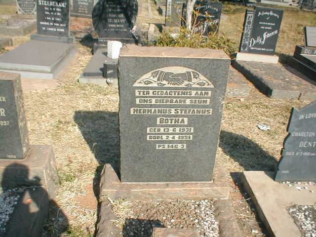 BOTHA Hermanus Stefanus 1931-1951