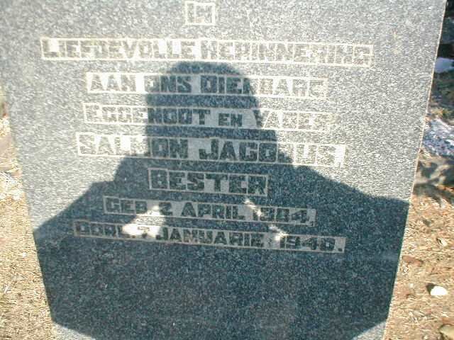 BESTER Salmon Jacobus 1884-1940