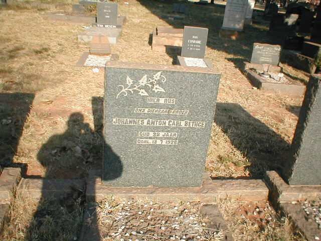 BETHGE Johannes Anton Carl 1890-1928