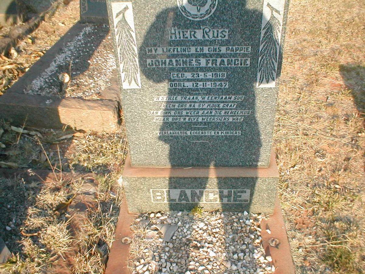 BLANCHE Johannes Francie 1918-1947