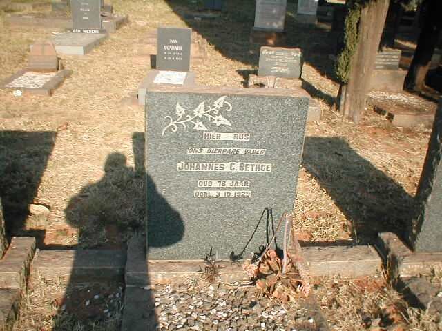 BETHGE Johannes C. 1853-1929