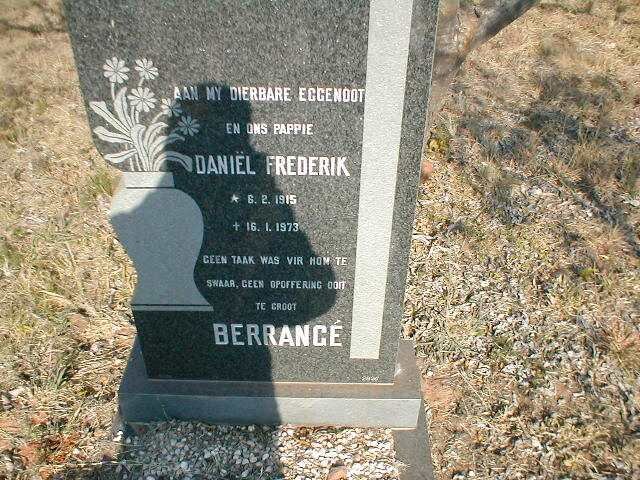 BERRANGE Daniel Frederik 1915-1973