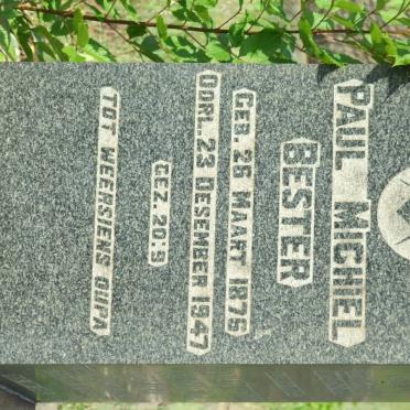 BESTER Paul Michiel 1876-1947